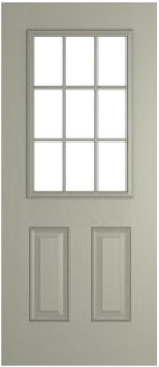 Tuscany Grid Lite HomeFrame composite door